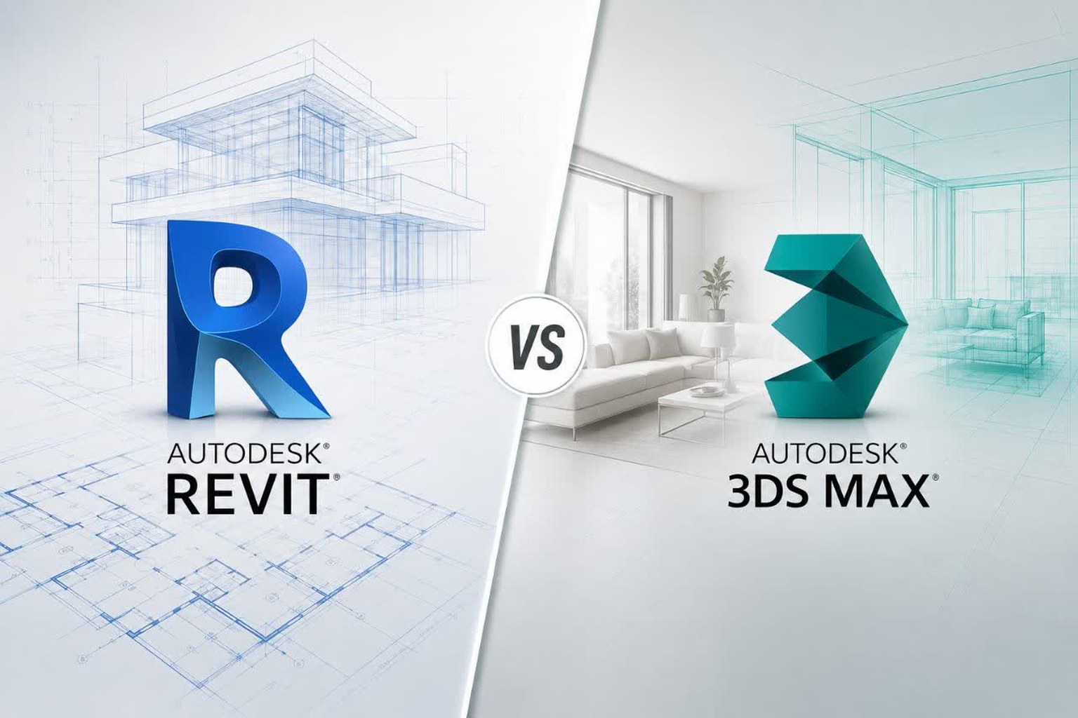 ۳D MAX یا REVIT: کدام نرم‌افزار برای شما مناسب‌تر است؟
